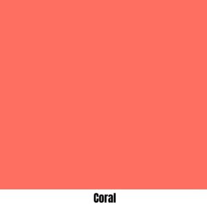 Tela Coral - Rayas y Lunares