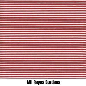 Tela Mil Rayas Burdeos - Rayas y Lunares
