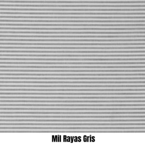 Tela Mil Rayas Gris - Rayas y Lunares