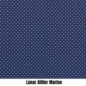 Tela Lunar Alfiler Marino - Rayas y Lunares