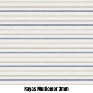 Tela Rayas Multicolor 3 mm - Rayas y Lunares